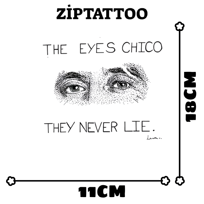 Gözler Yalan Söylemez - Orta Boy Dövme