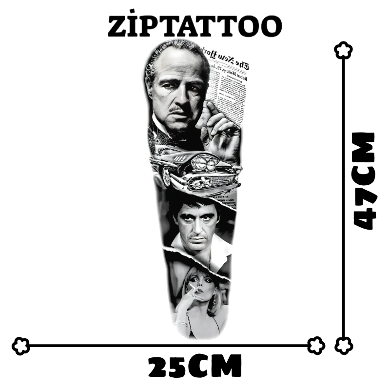 Scarface - Kol Kaplama Dövmesi