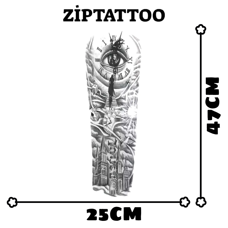 Göklerin Gözetimi - Kol Kaplama Dövmesi