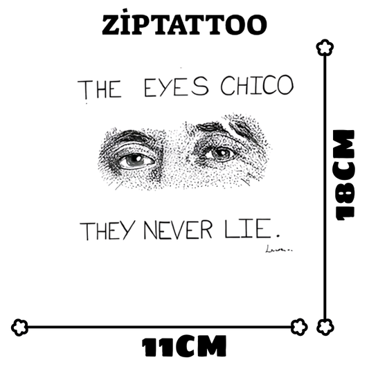 Gözler Yalan Söylemez - Orta Boy Dövme