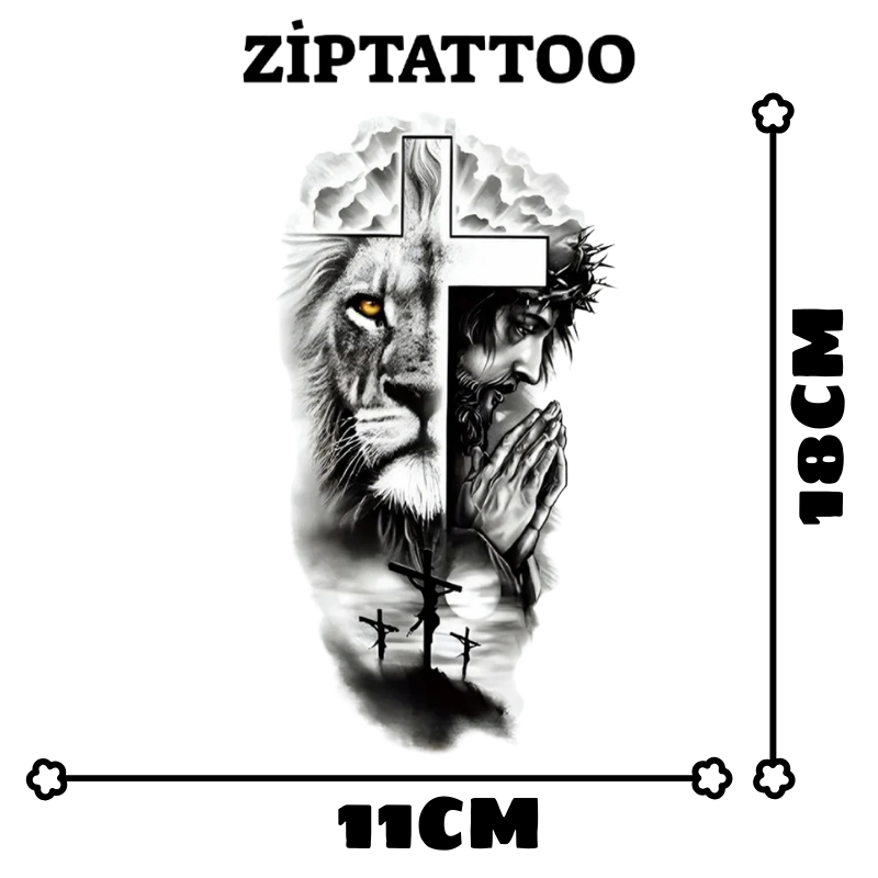 Aslanın Duası - Orta Boy Dövme