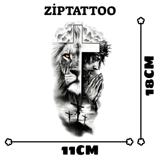 Aslanın Duası - Orta Boy Dövme