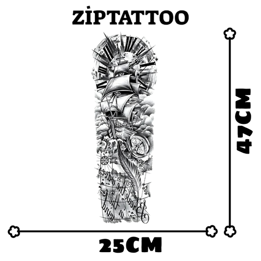 Kader Yolcusu - Kol Kaplama Dövmesi