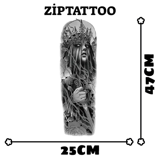 Kara Kraliçe - Kol Kaplama Dövmesi